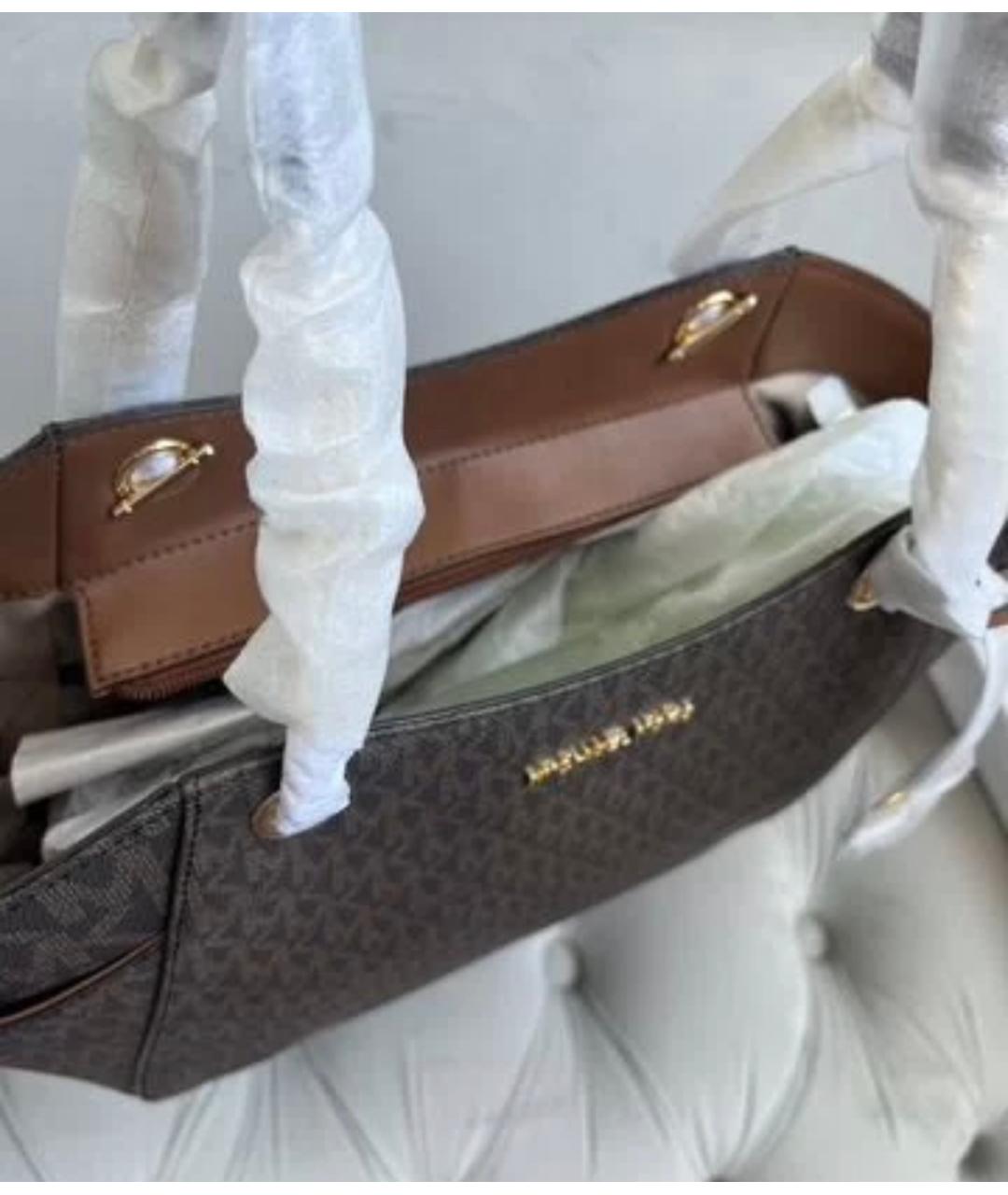 MICHAEL KORS Коричневая сумка тоут, фото 5