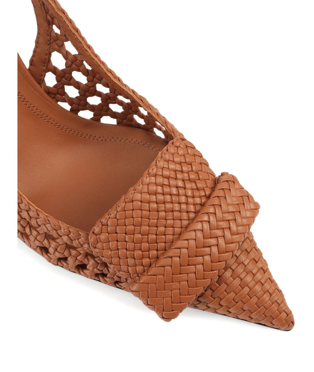 SERGIO ROSSI Коричневые кожаные туфли, фото 2