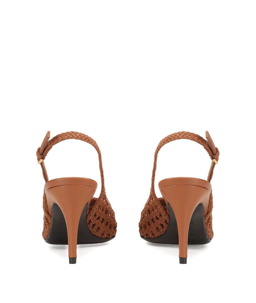 SERGIO ROSSI Коричневые кожаные туфли, фото 3