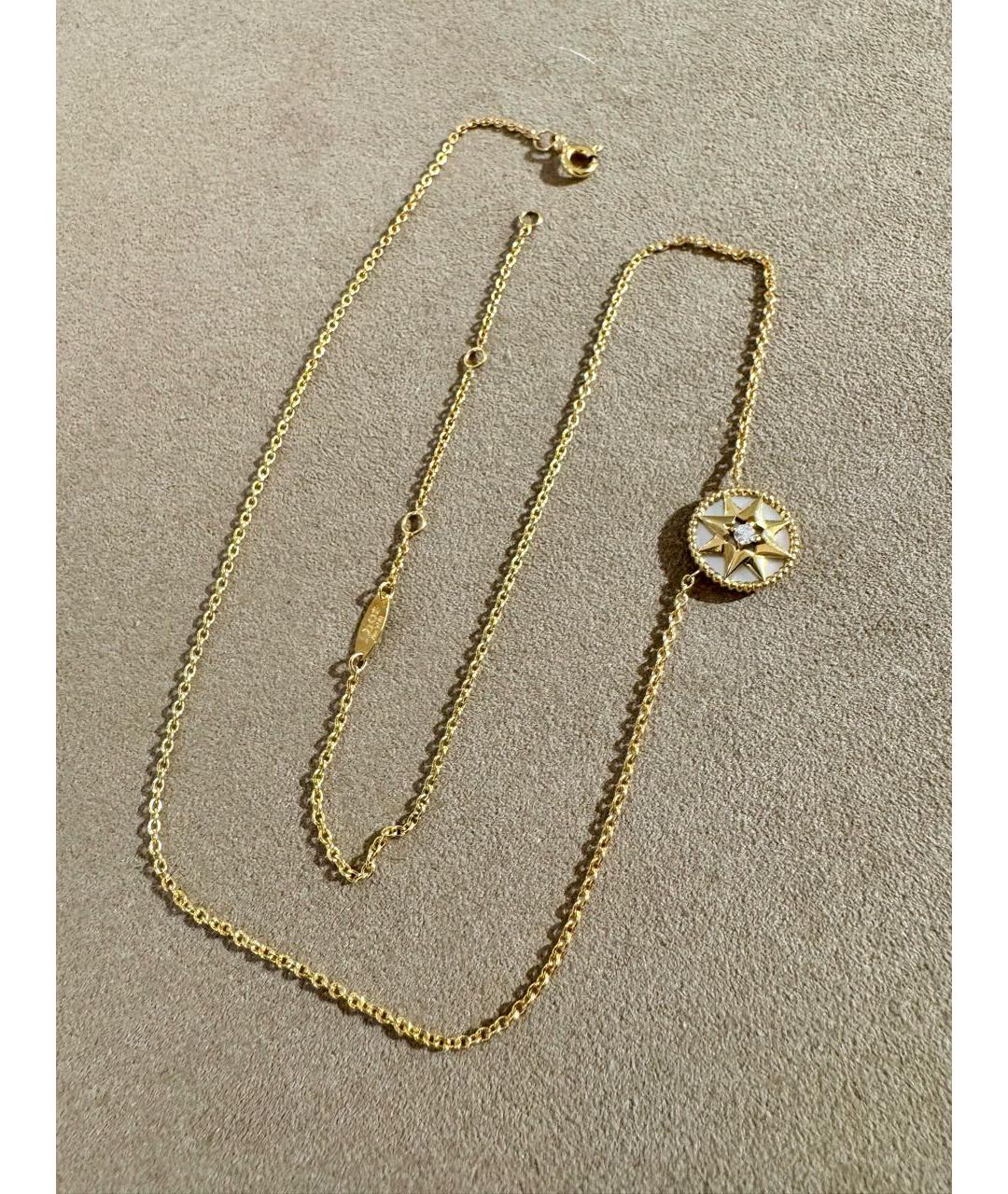 CHRISTIAN DIOR Желтое колье из желтого золота, фото 5