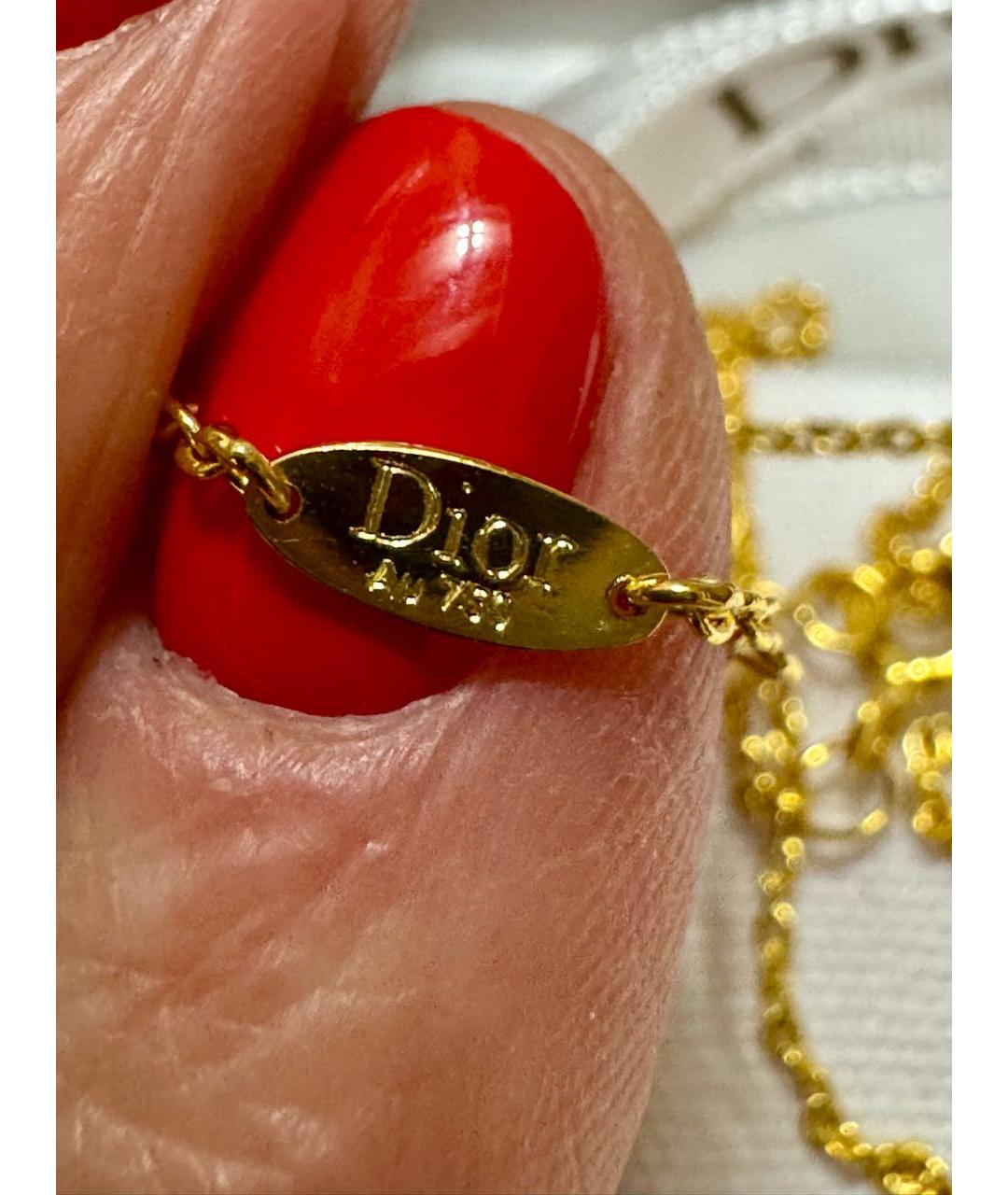 CHRISTIAN DIOR Желтое колье из желтого золота, фото 4