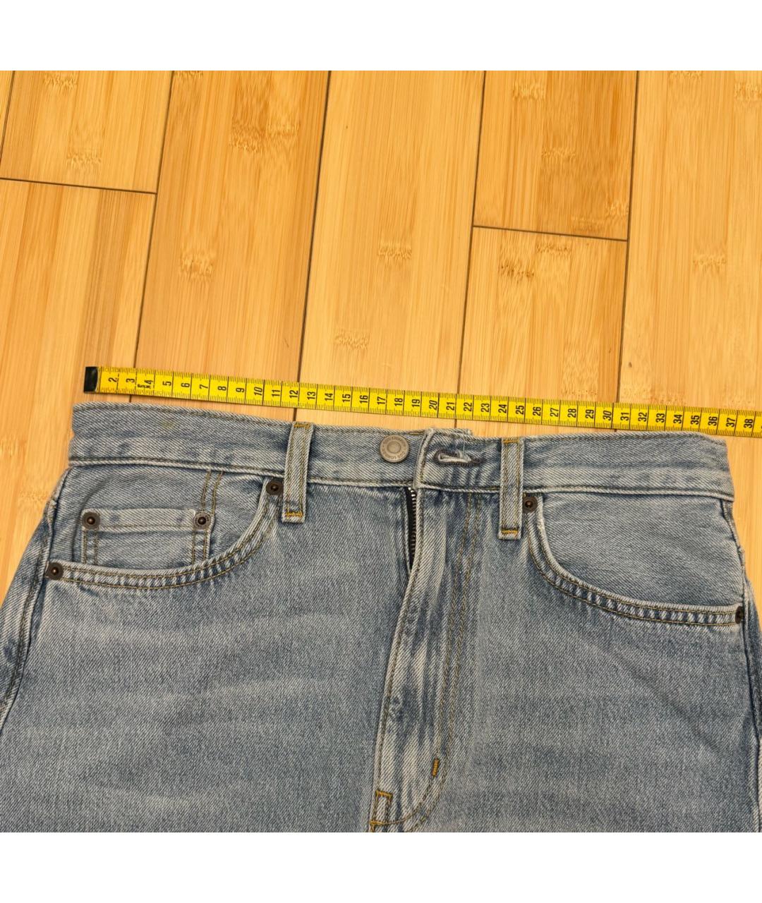 COS Голубая хлопковая юбка миди, фото 4