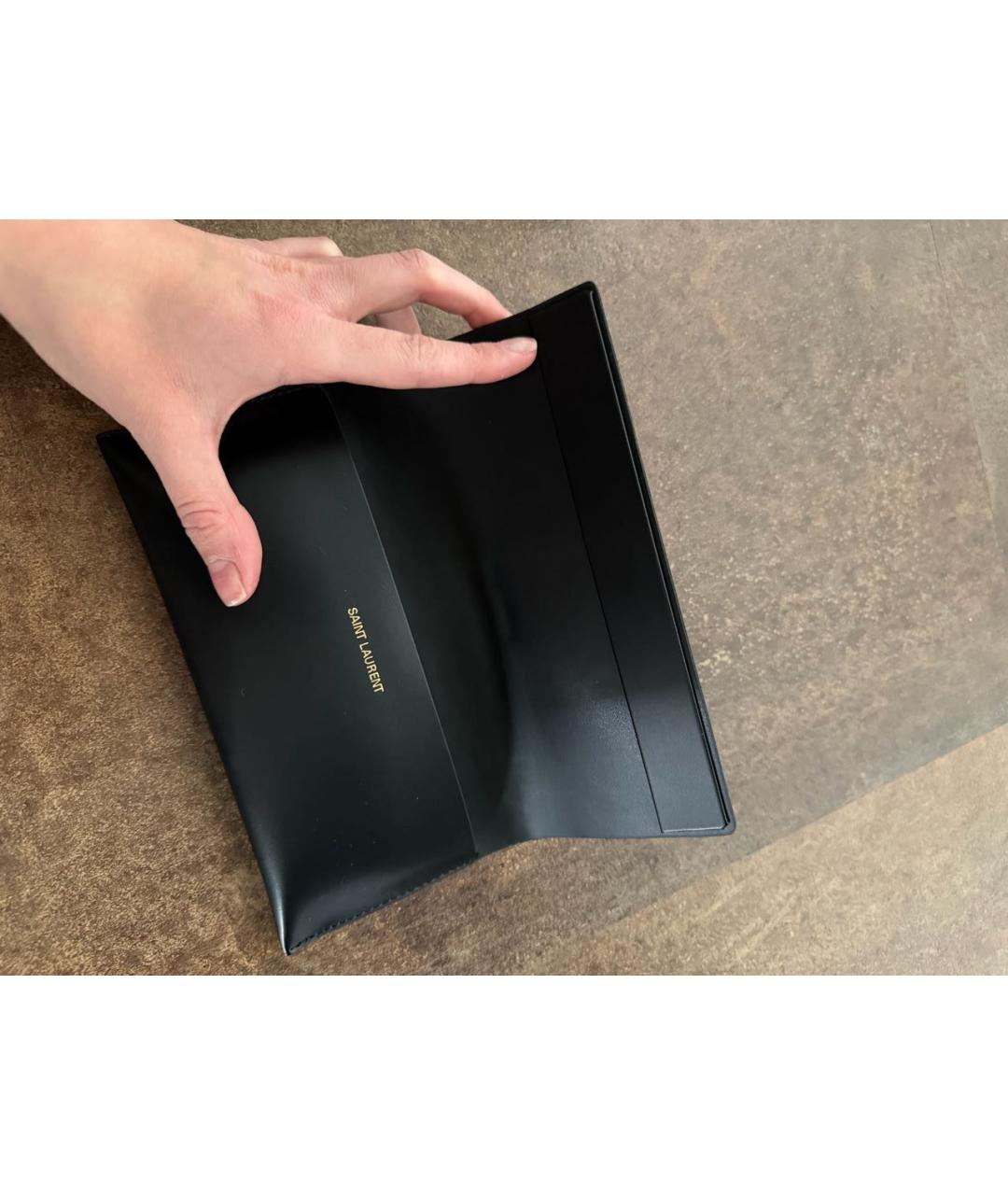 SAINT LAURENT Черные металлические солнцезащитные очки, фото 7