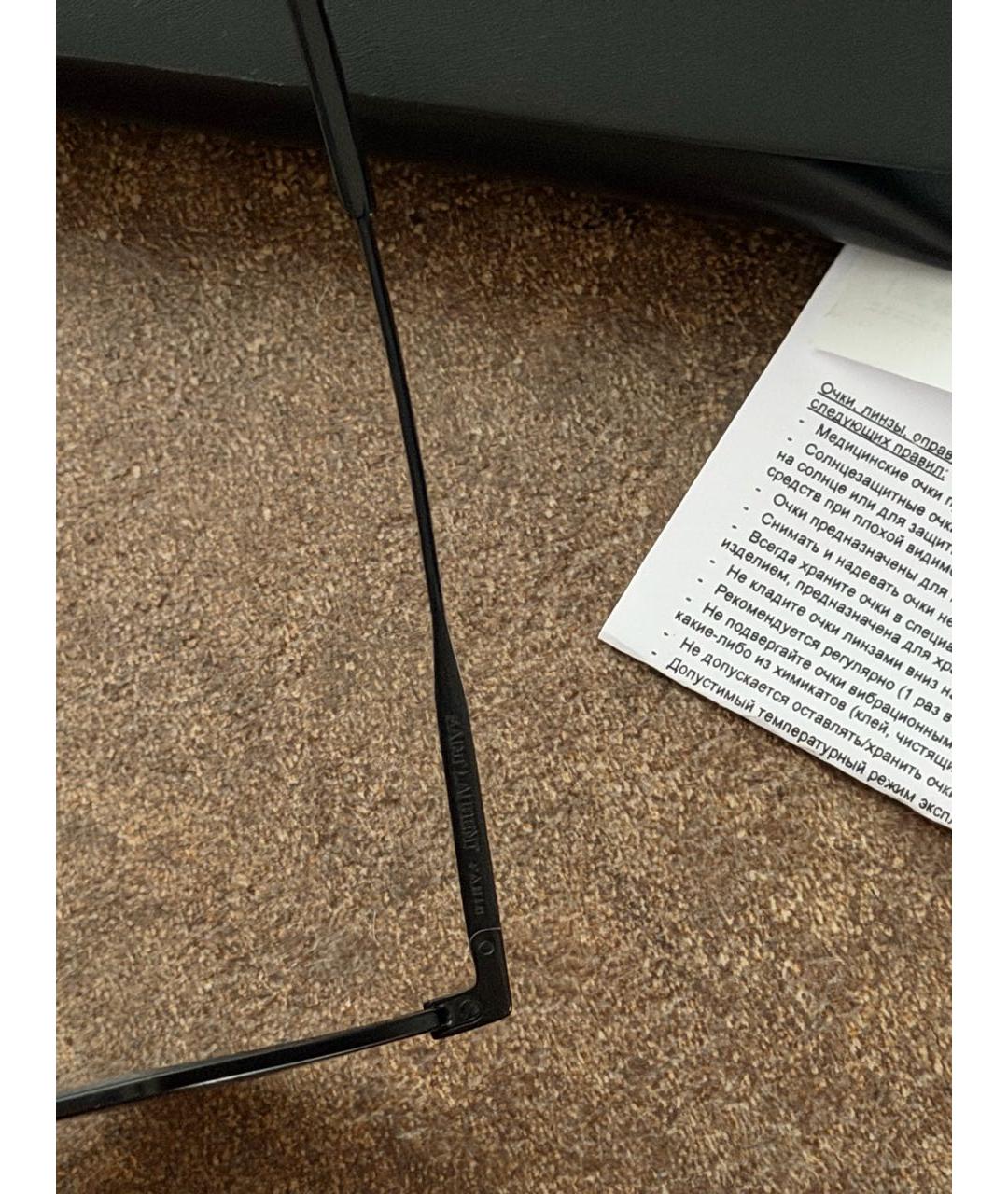 SAINT LAURENT Черные металлические солнцезащитные очки, фото 4