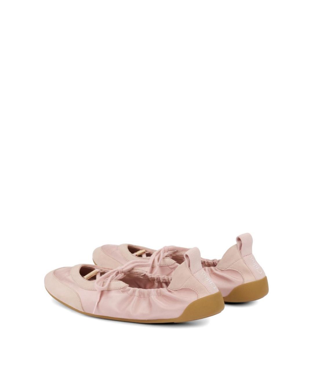 CHLOE Розовые замшевые балетки, фото 2