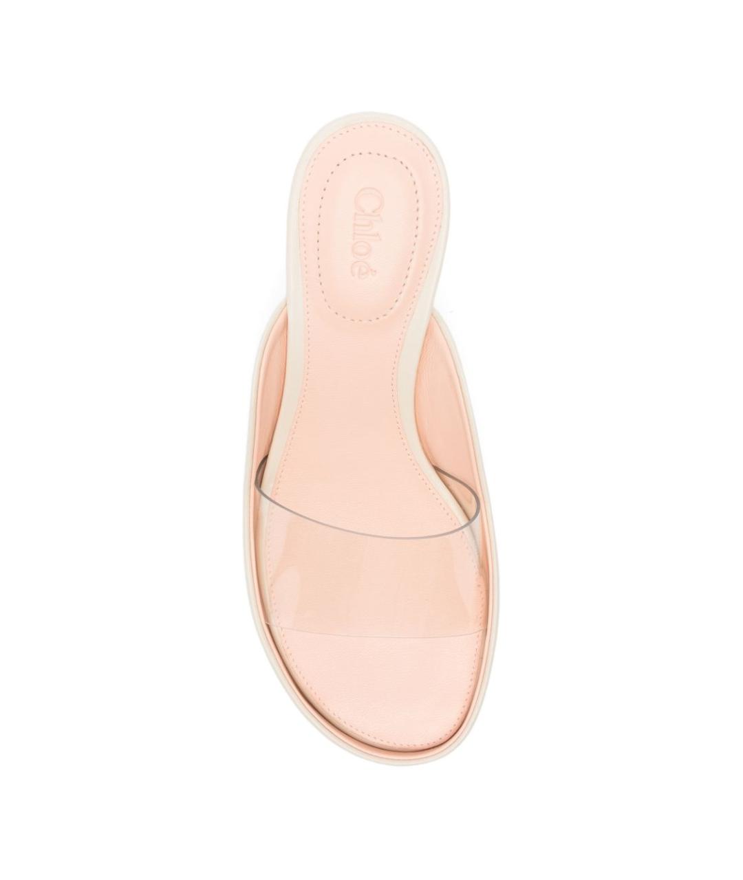 CHLOE Бежевые кожаные мюли, фото 3