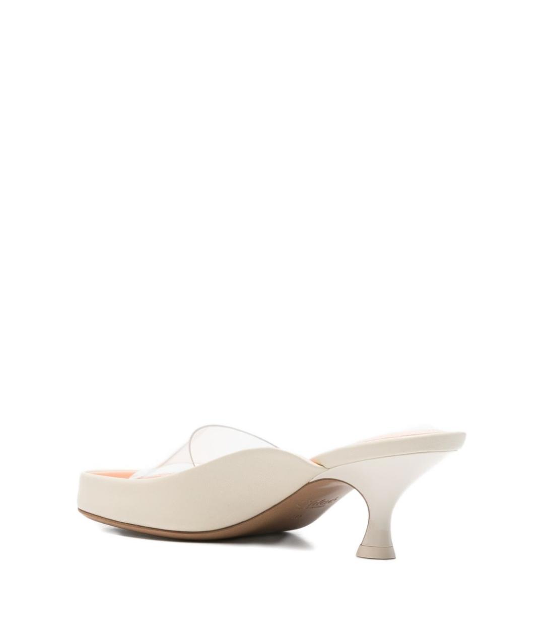 CHLOE Бежевые кожаные мюли, фото 2