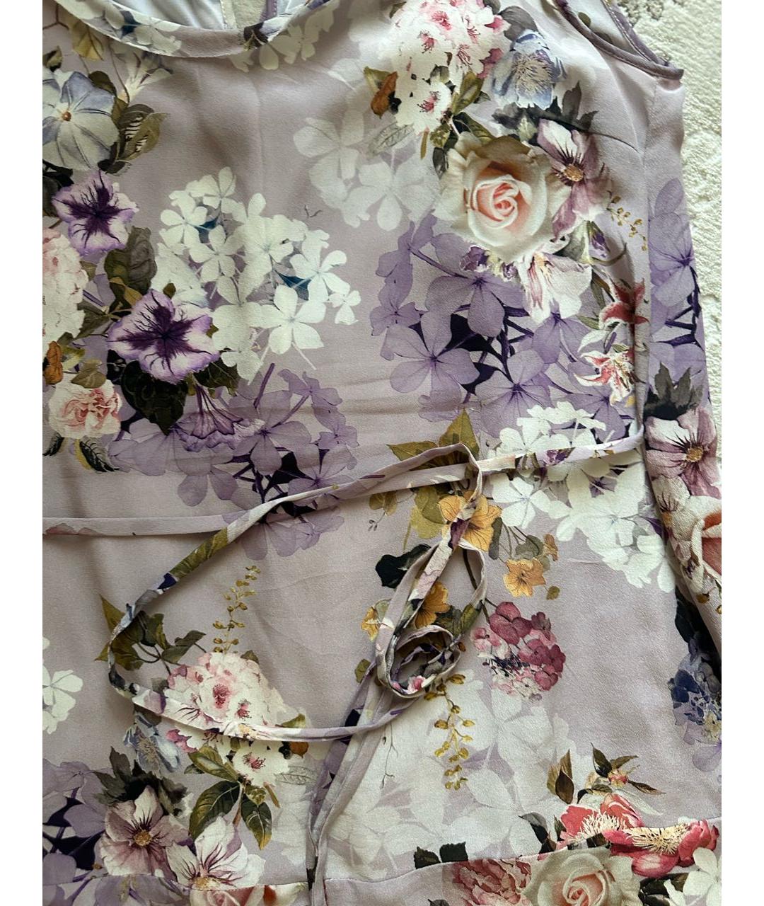 SEVENTY Мульти шелковое коктейльное платье, фото 4