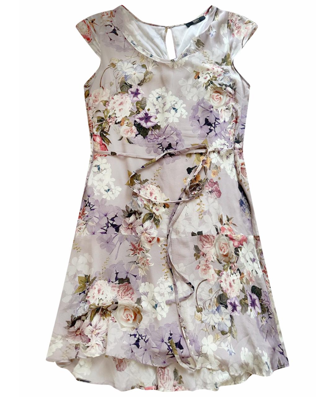 SEVENTY Мульти шелковое коктейльное платье, фото 1