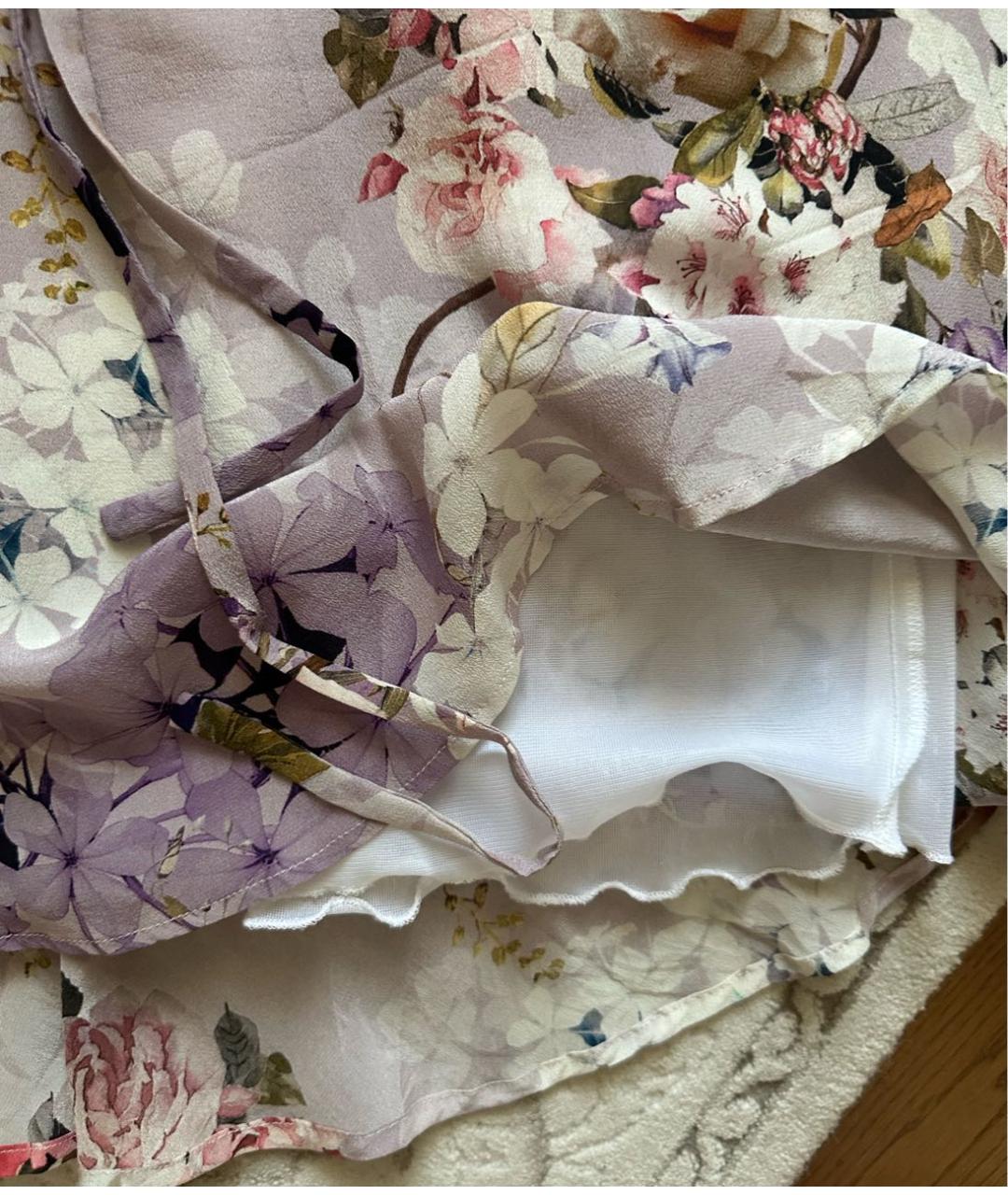 SEVENTY Мульти шелковое коктейльное платье, фото 5