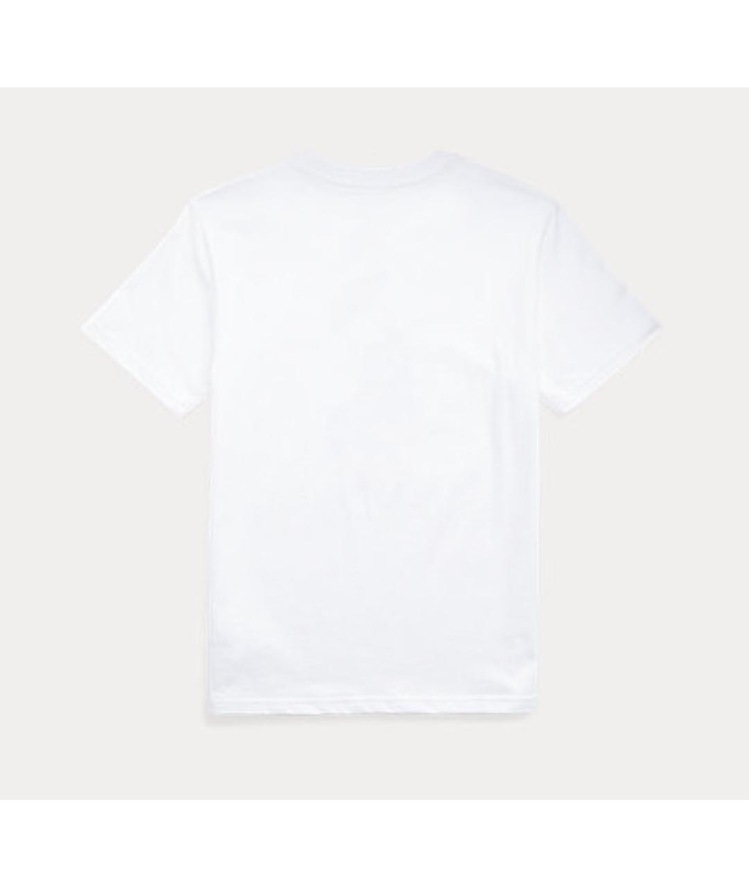 POLO RALPH LAUREN Белая хлопковая детская футболка, фото 7