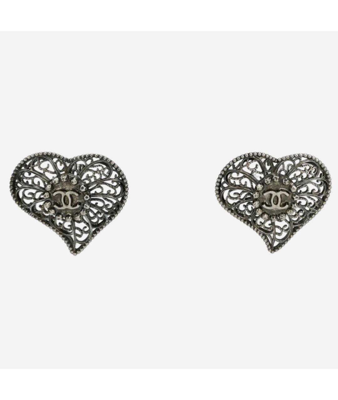 CHANEL Серебряные серьги, фото 5