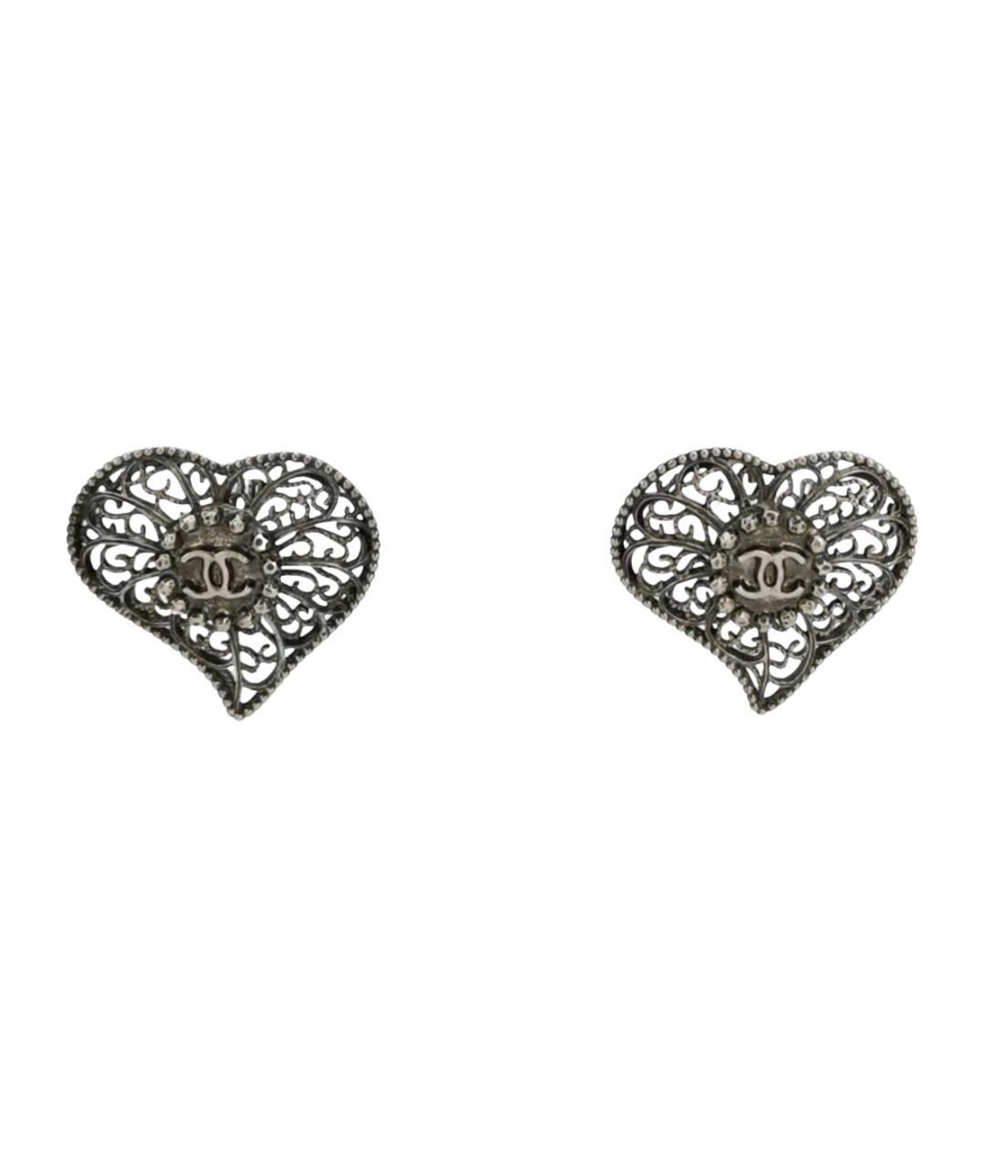 CHANEL Серебряные серьги, фото 1