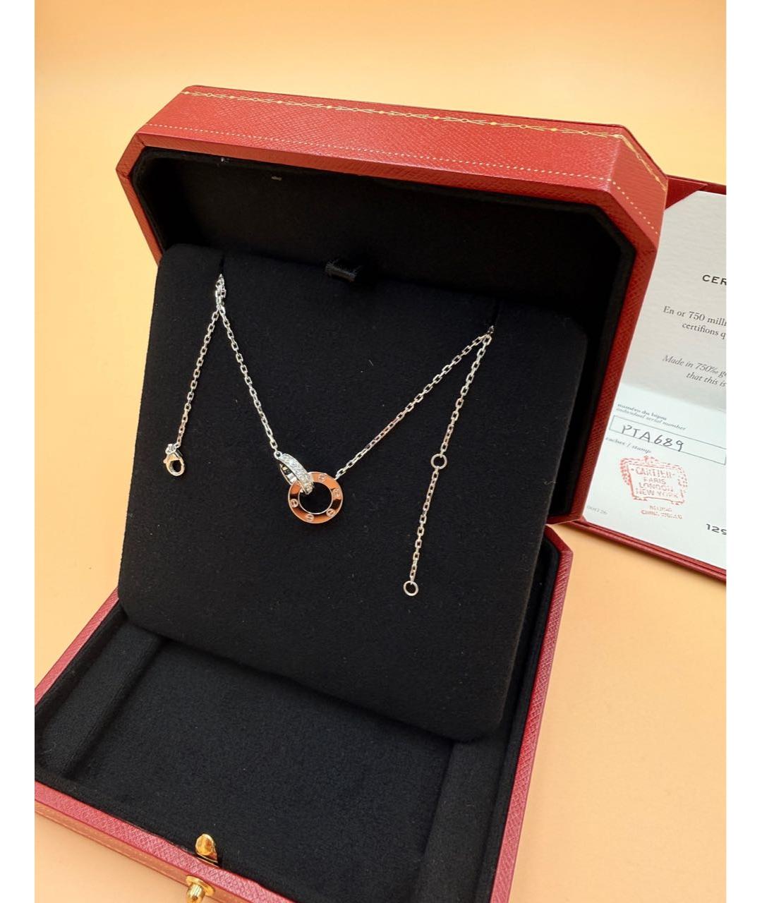 CARTIER Серебряное колье из белого золота, фото 8