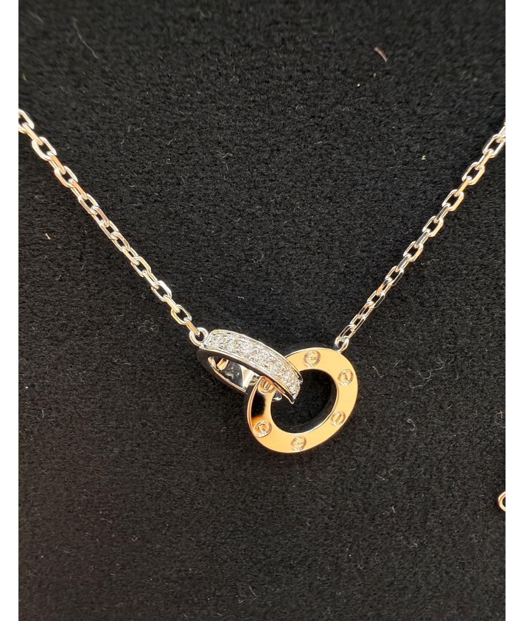 CARTIER Серебряное колье из белого золота, фото 4