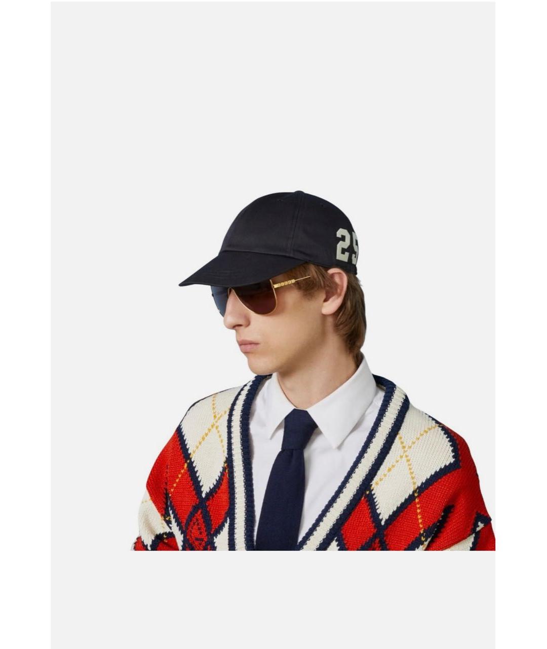 GUCCI Черная хлопковая кепка/бейсболка, фото 2