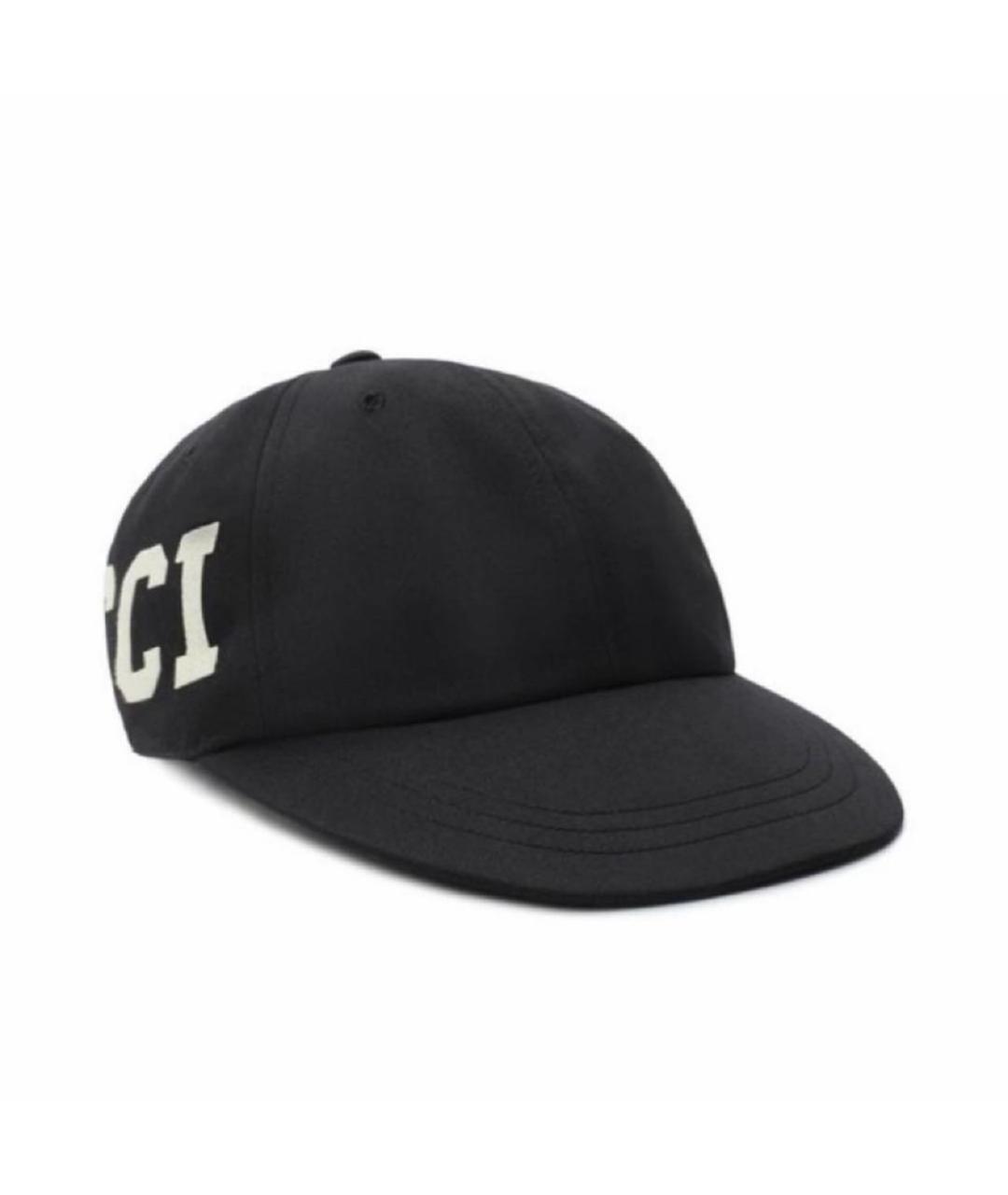 GUCCI Черная хлопковая кепка/бейсболка, фото 1
