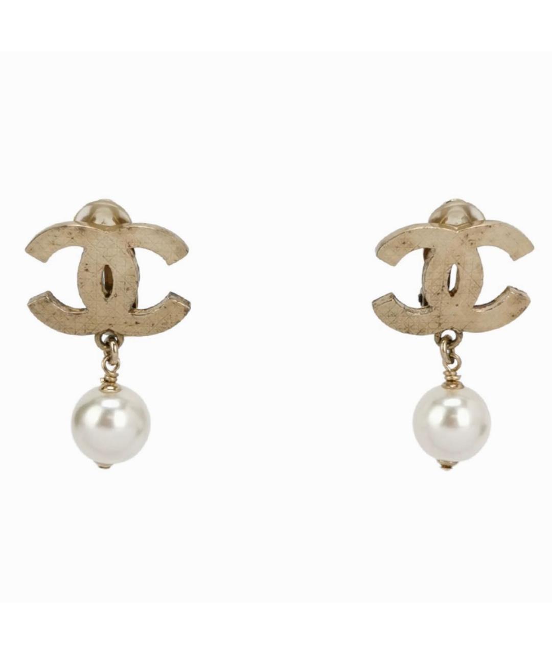 CHANEL Золотые серьги, фото 5