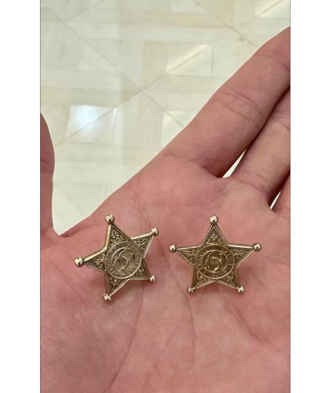 CHANEL Золотые серьги, фото 4