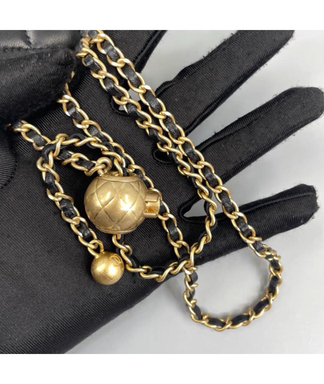 CHANEL Черная кожаная сумка через плечо, фото 7