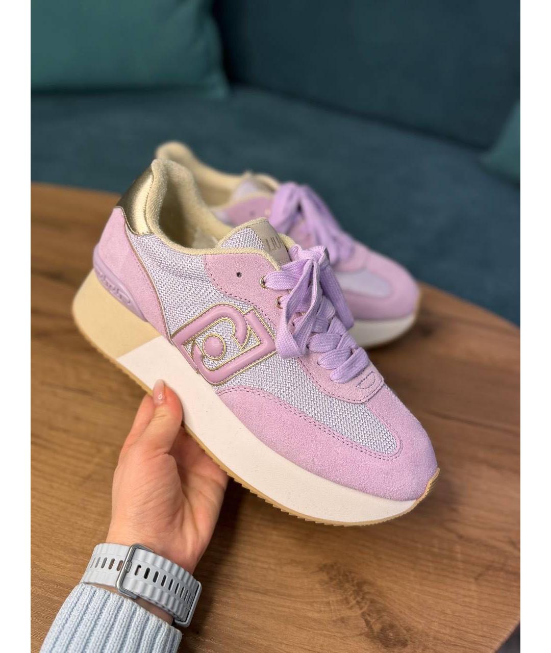 LIU JO Фиолетовые текстильные кроссовки, фото 5