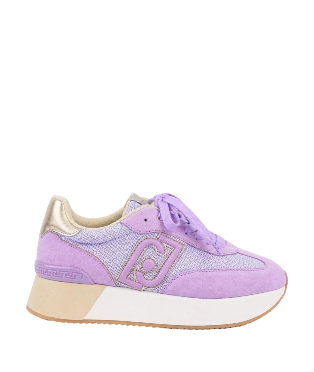 LIU JO Фиолетовые текстильные кроссовки, фото 1