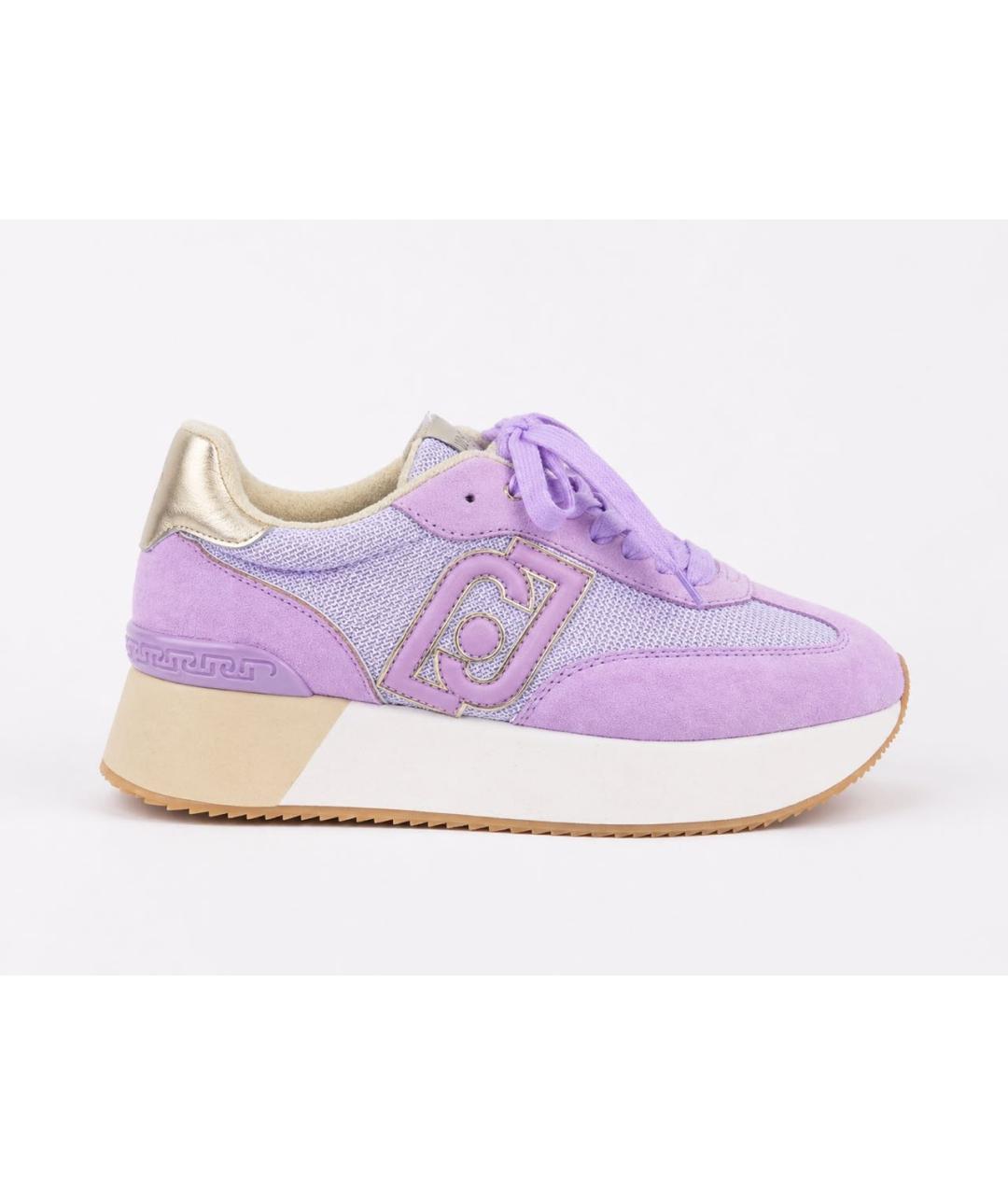 LIU JO Фиолетовые текстильные кроссовки, фото 3