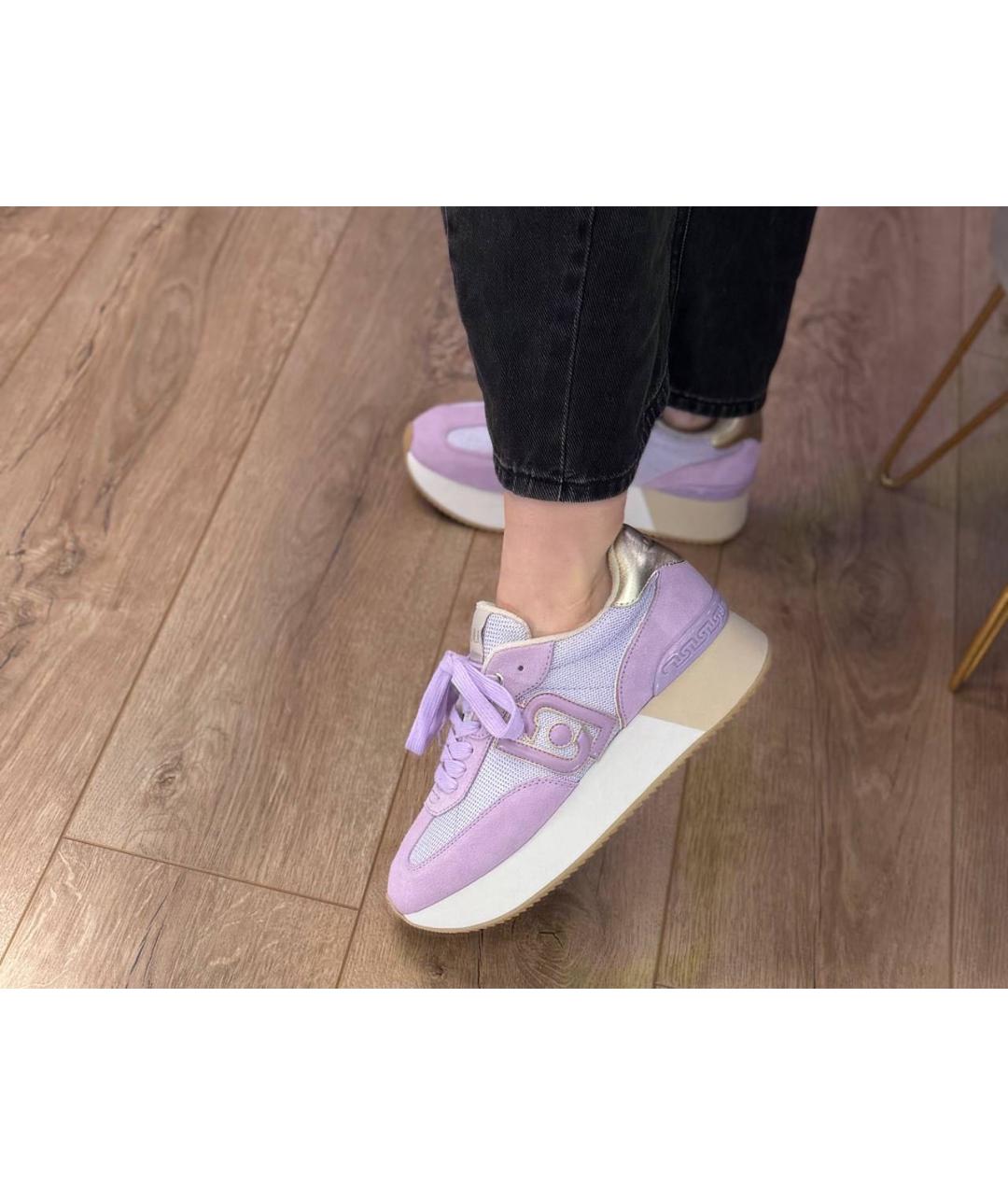 LIU JO Фиолетовые текстильные кроссовки, фото 2