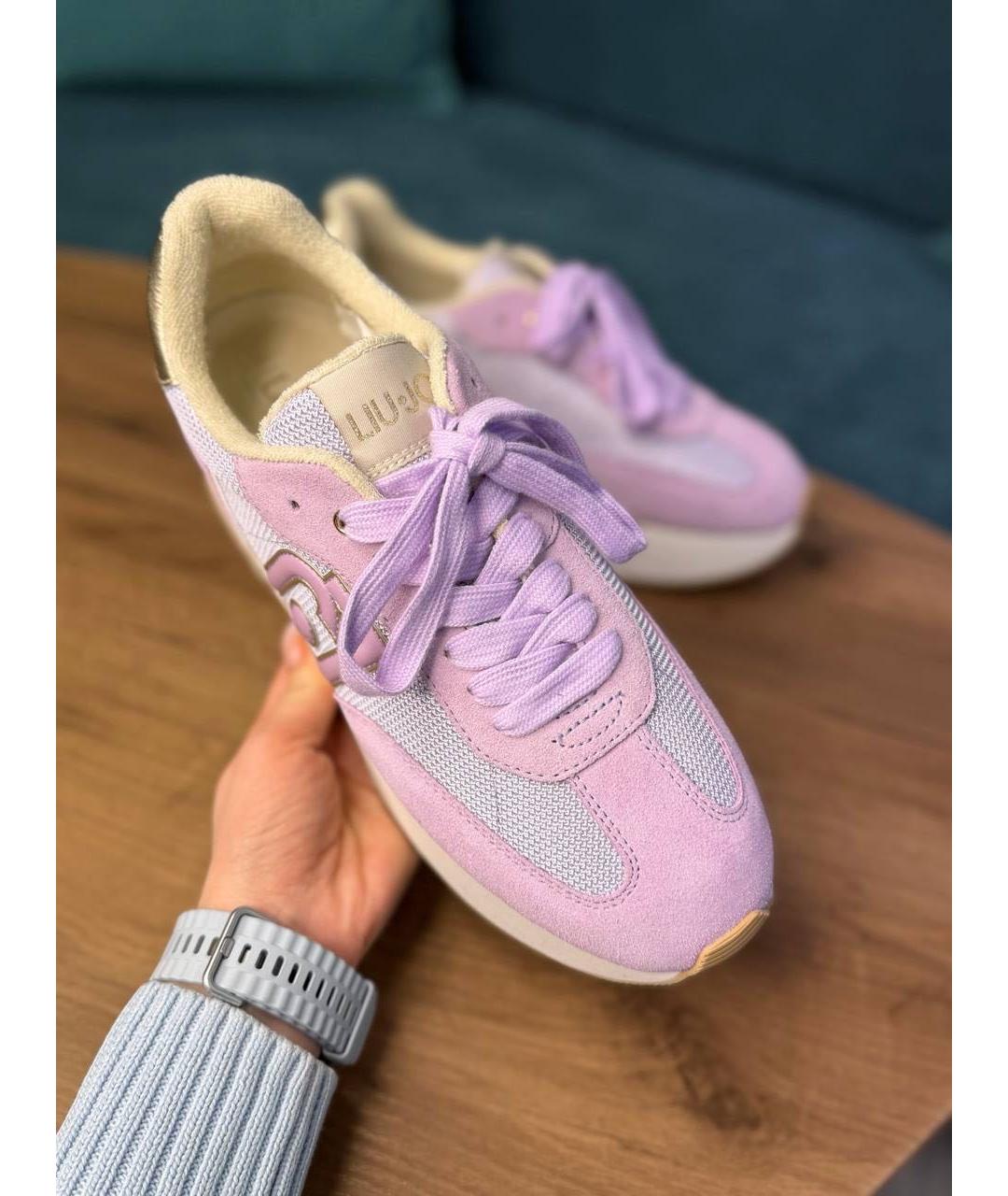 LIU JO Фиолетовые текстильные кроссовки, фото 6