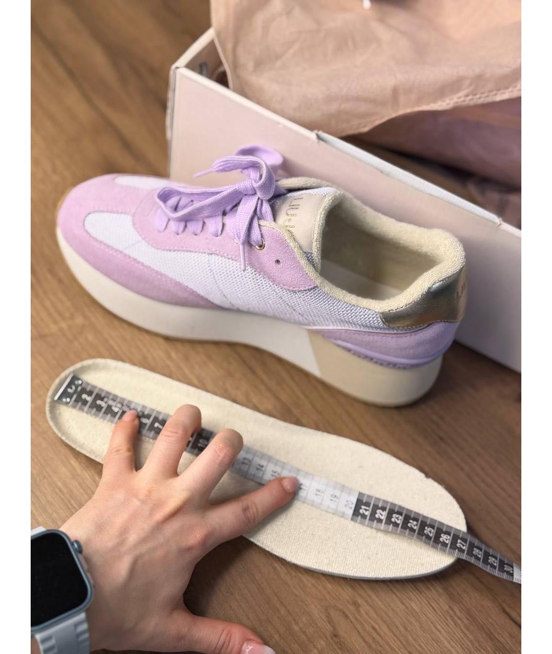 LIU JO Фиолетовые текстильные кроссовки, фото 8