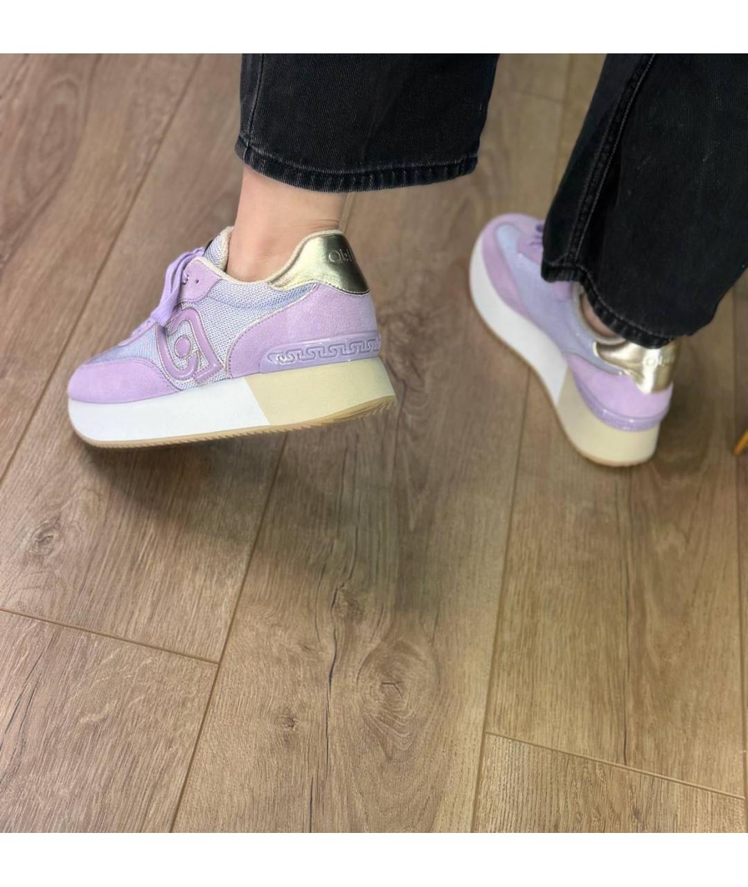 LIU JO Фиолетовые текстильные кроссовки, фото 7