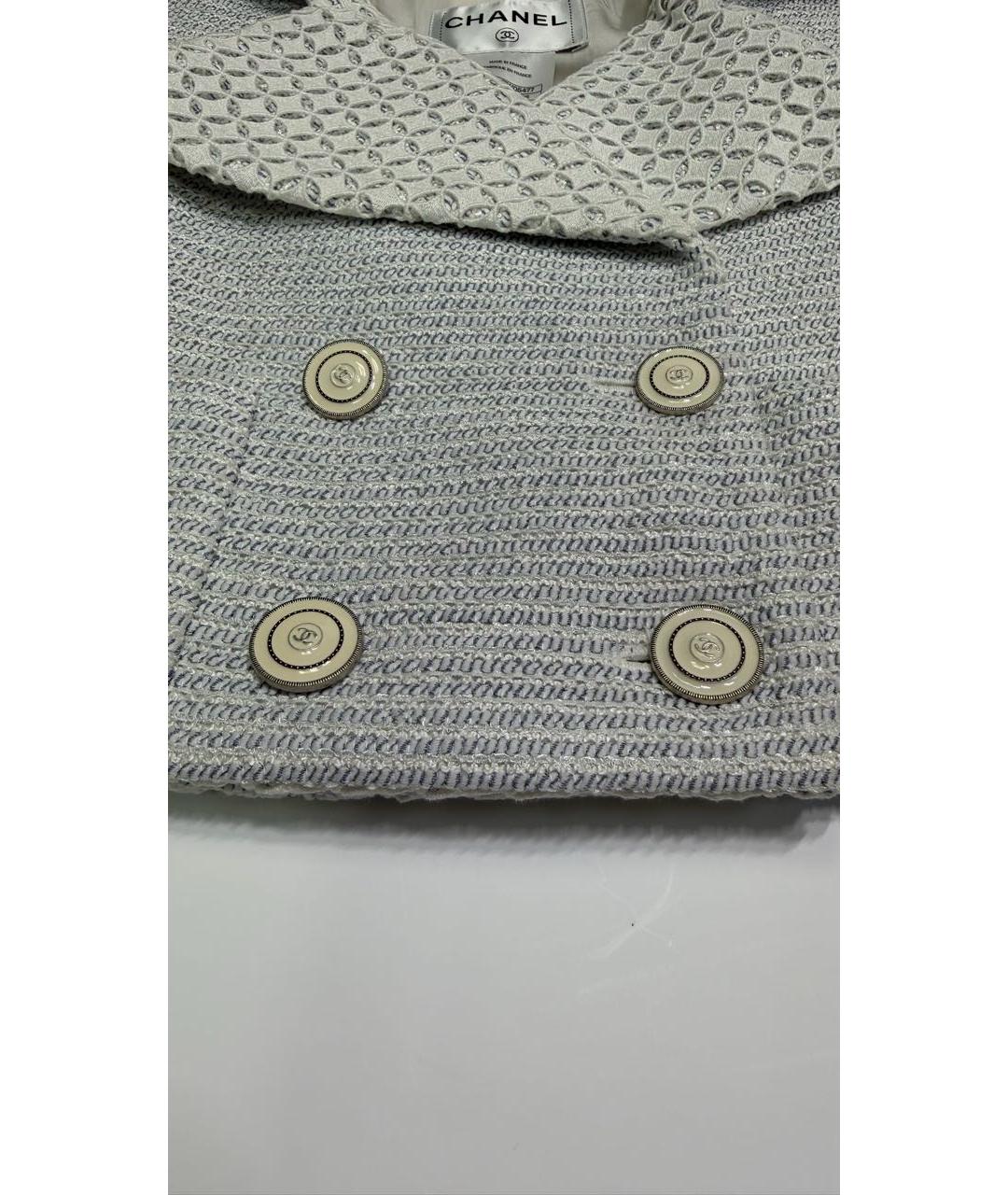 CHANEL Серый жакет/пиджак, фото 4