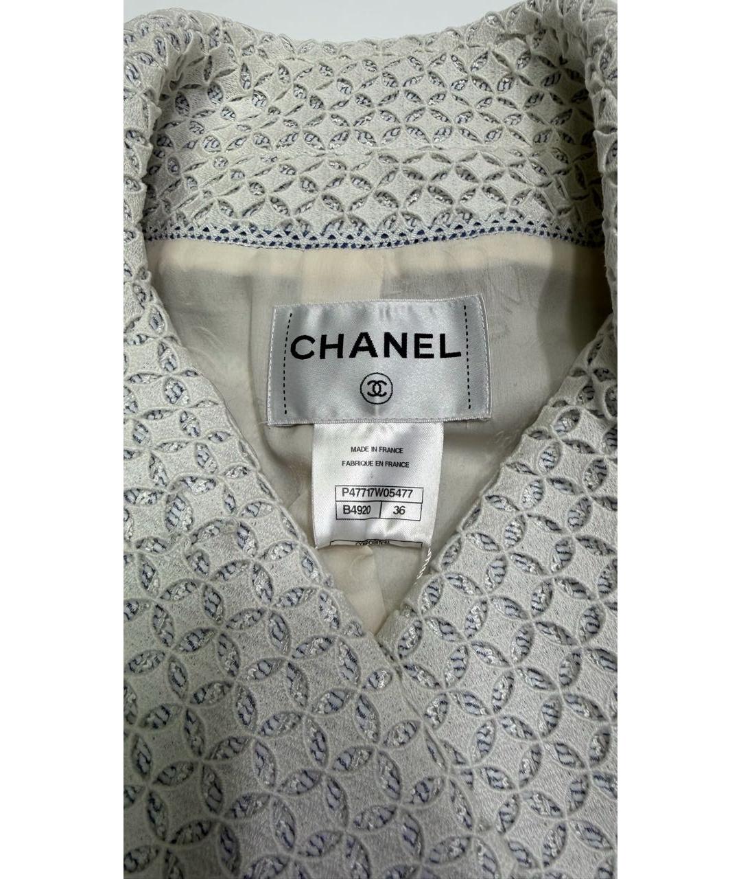 CHANEL Серый жакет/пиджак, фото 3