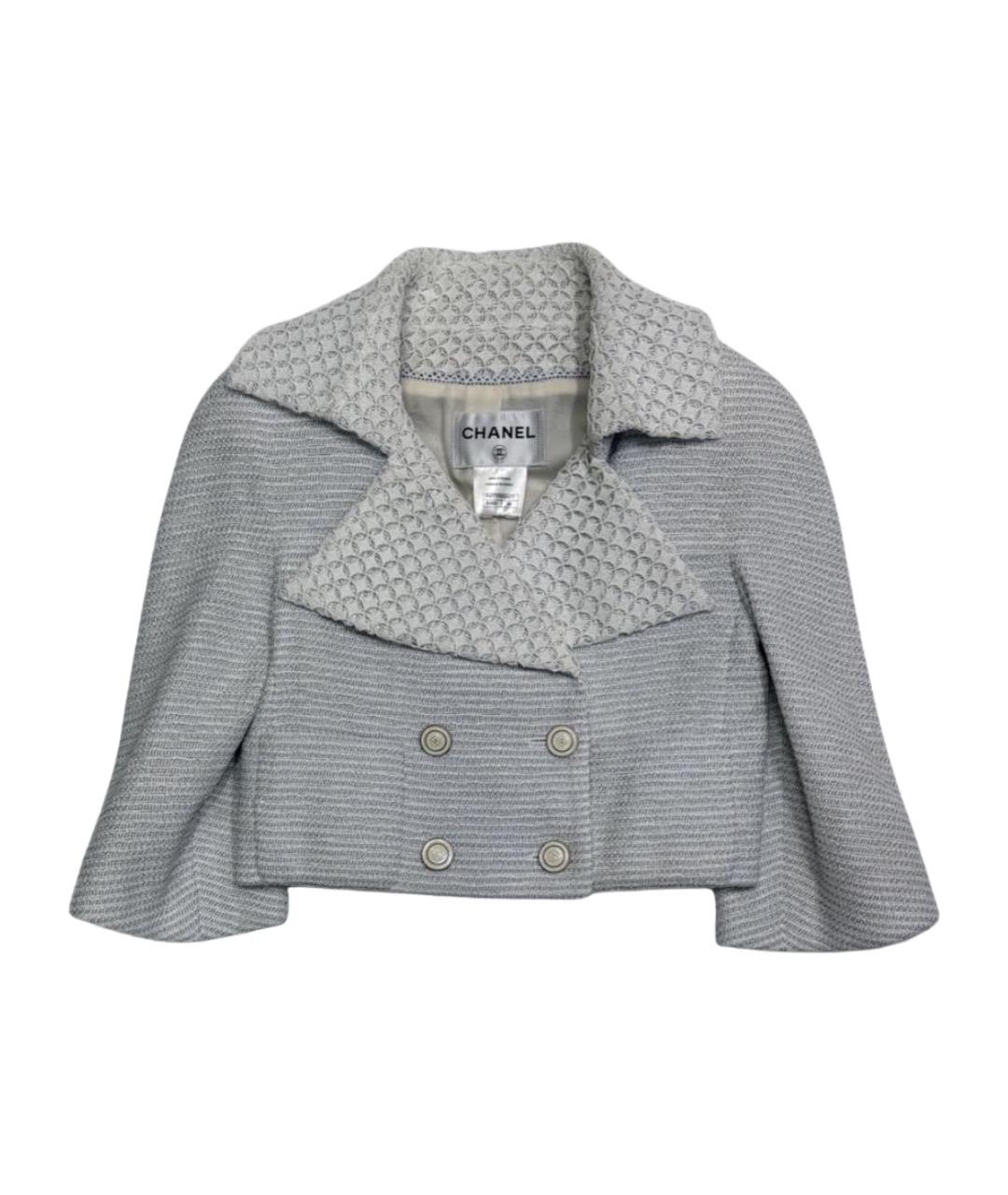 CHANEL Серый жакет/пиджак, фото 1