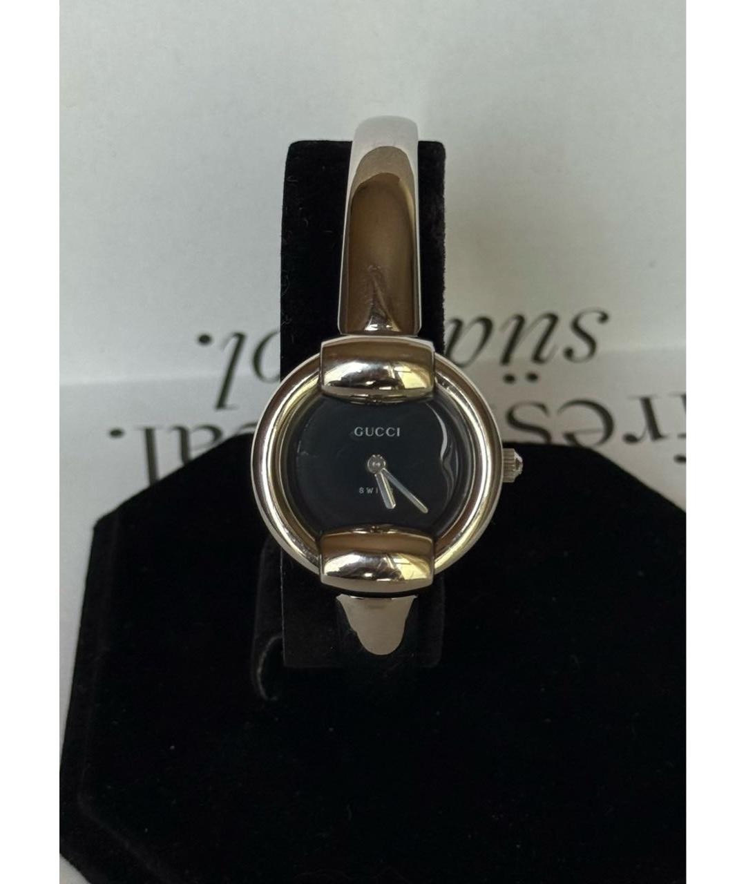 GUCCI Черные стальные часы, фото 9