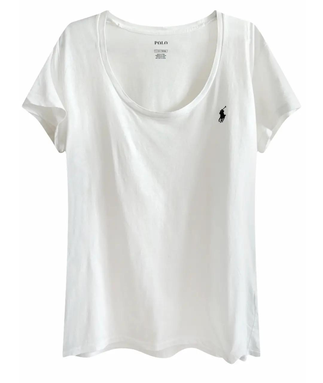 POLO RALPH LAUREN Белая хлопковая футболка, фото 1