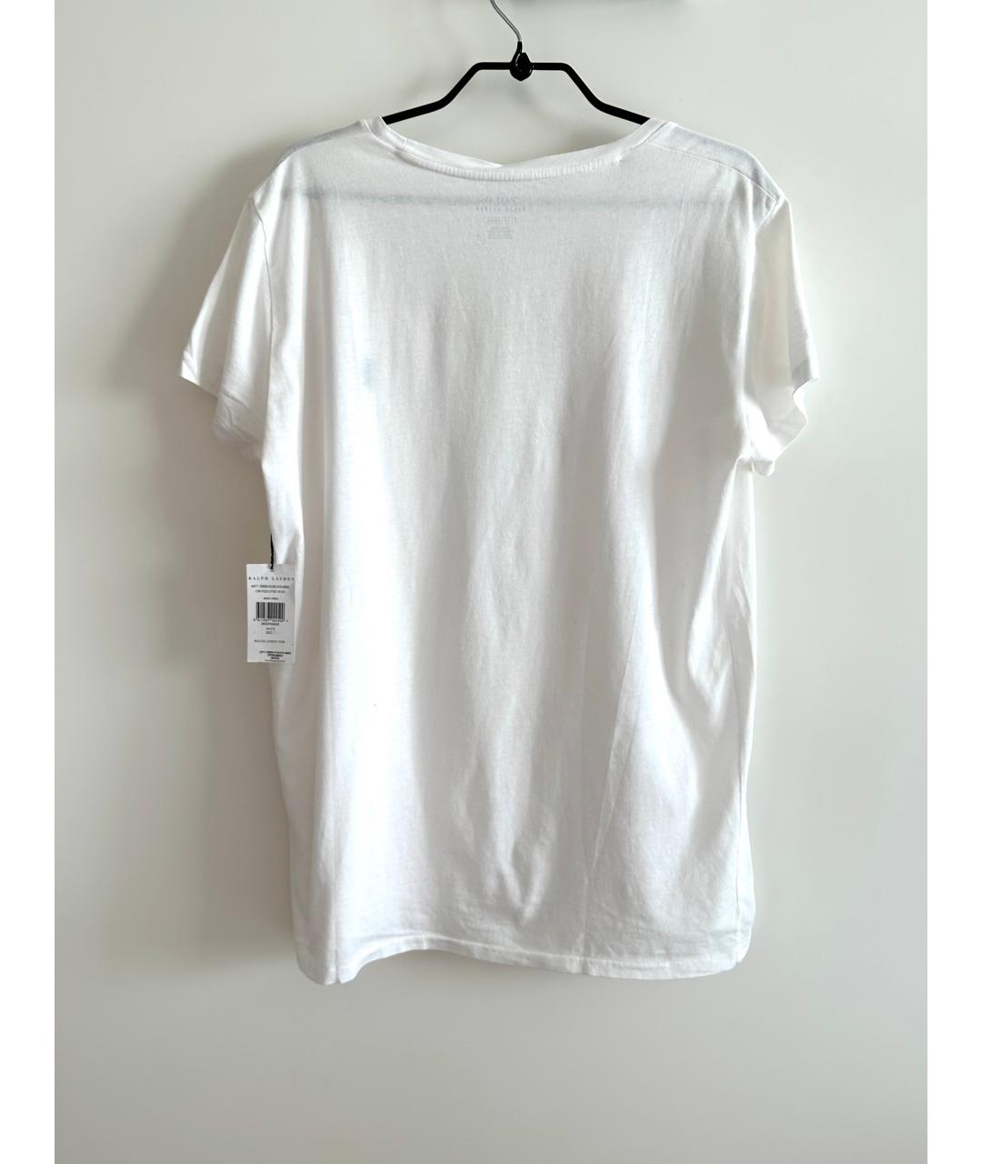 POLO RALPH LAUREN Белая хлопковая футболка, фото 5