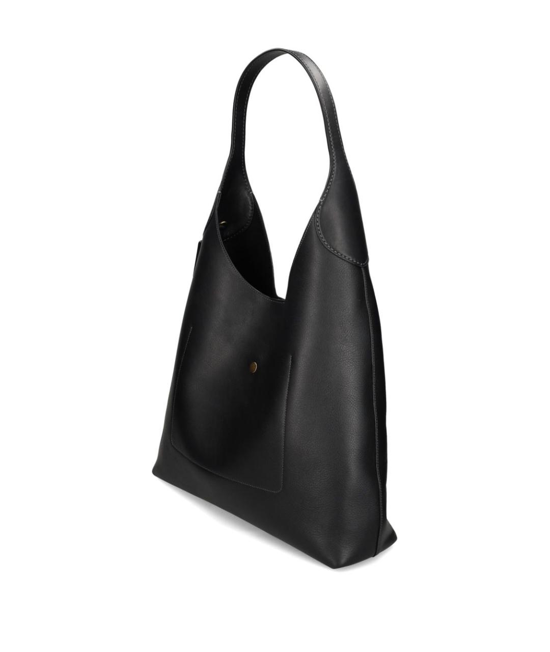 COACH Черная кожаная сумка тоут, фото 3