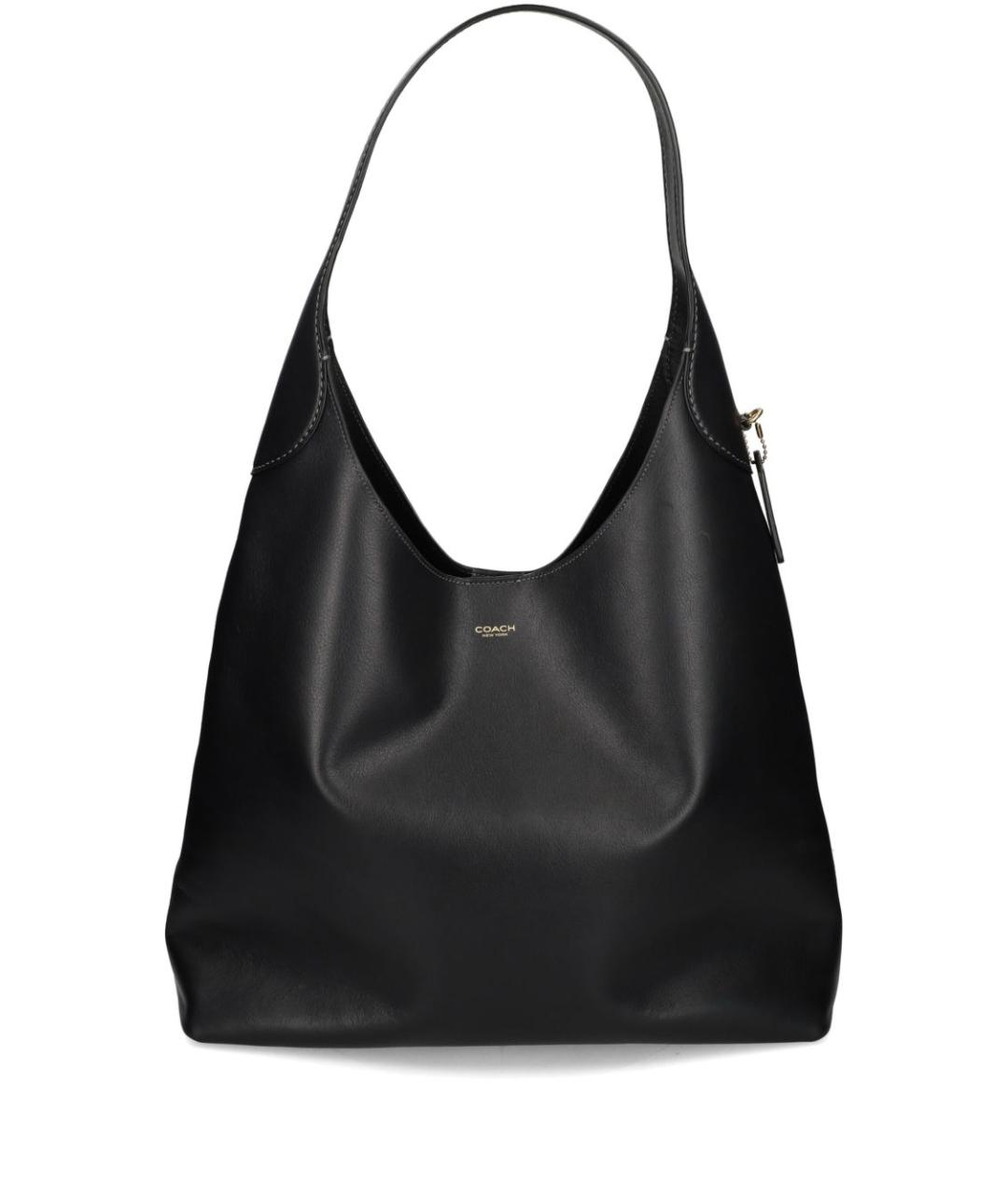 COACH Черная кожаная сумка тоут, фото 1