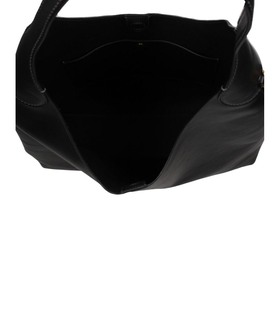 COACH Черная кожаная сумка тоут, фото 2