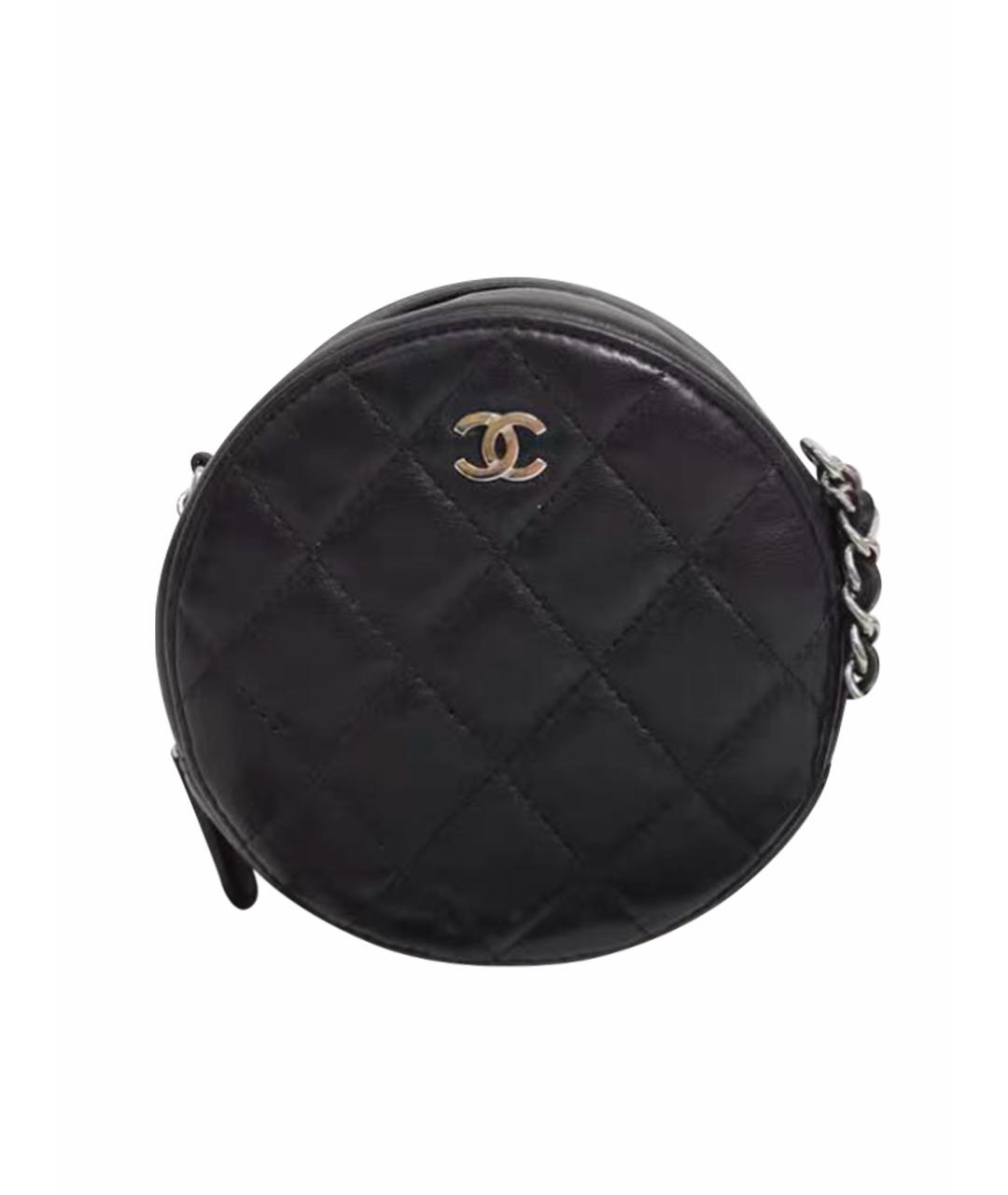 CHANEL Черная кожаная сумка через плечо, фото 1