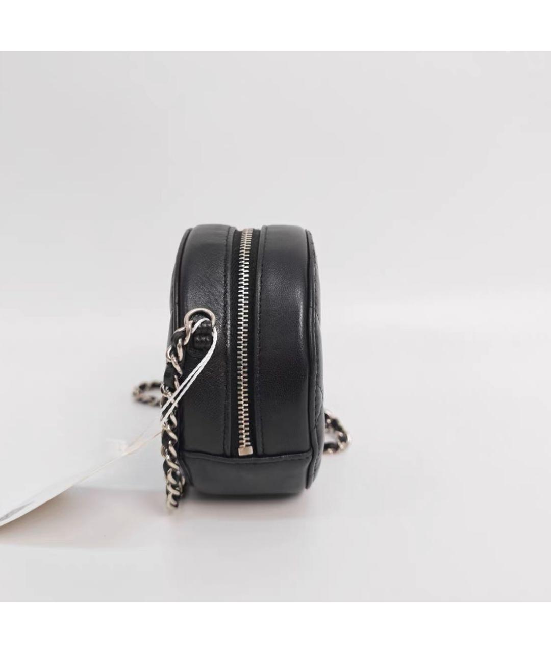 CHANEL Черная кожаная сумка через плечо, фото 5