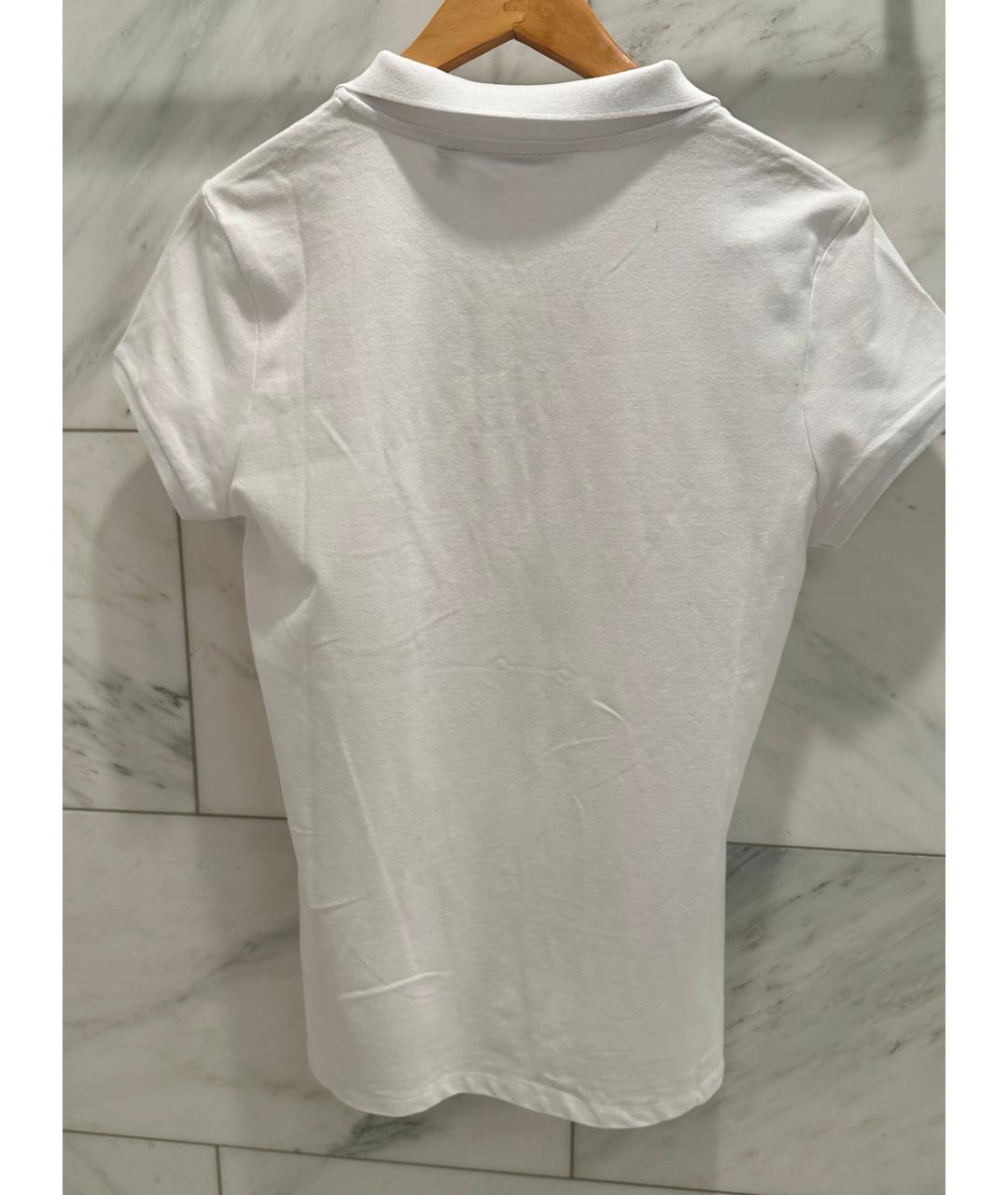 CALVIN KLEIN Белая хлопко-эластановая футболка, фото 2