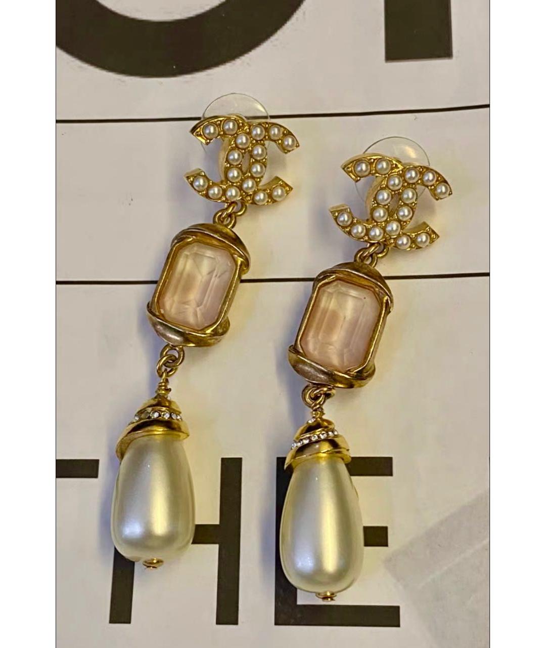 CHANEL Золотые серьги, фото 4