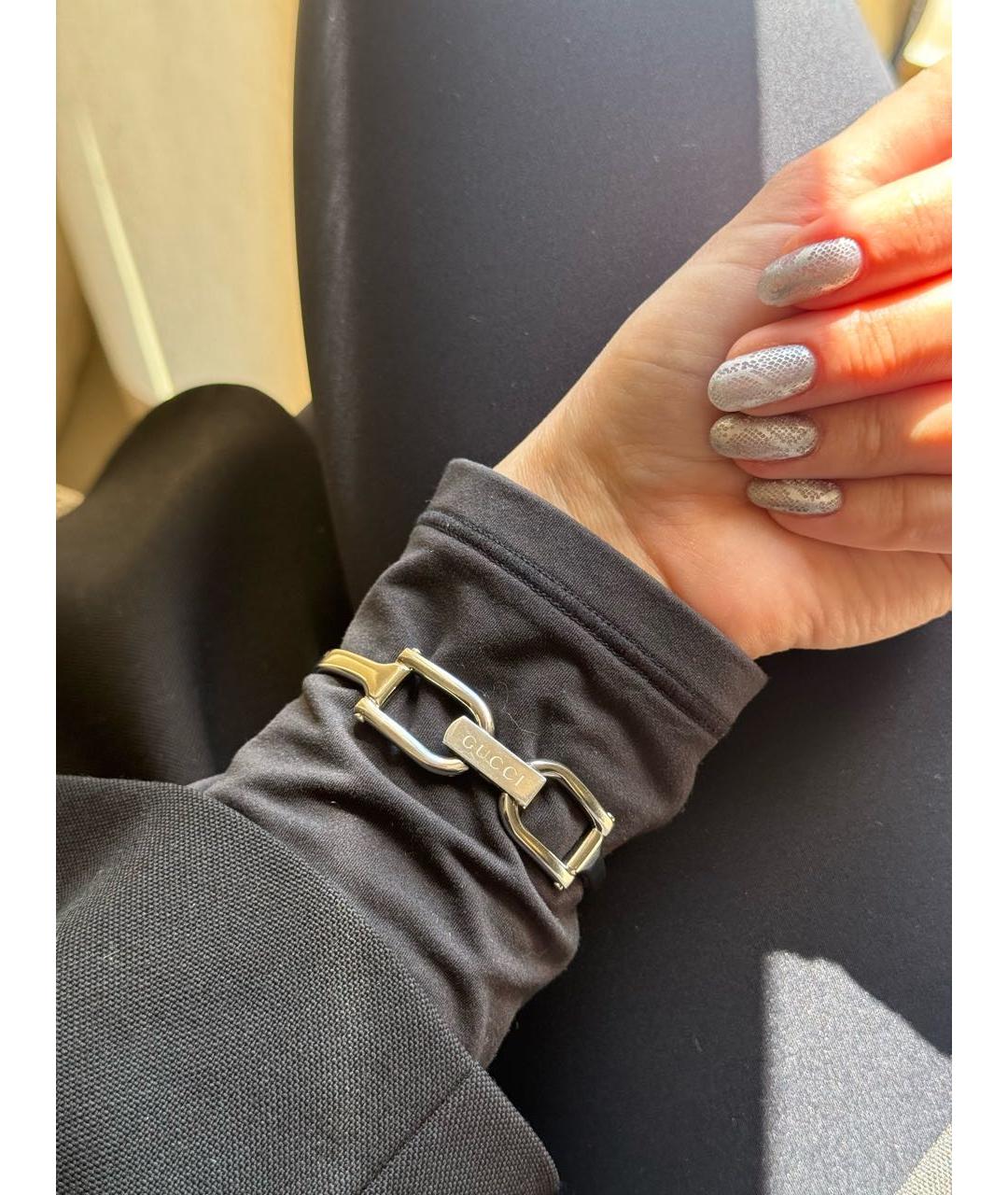 GUCCI Черные стальные часы, фото 8