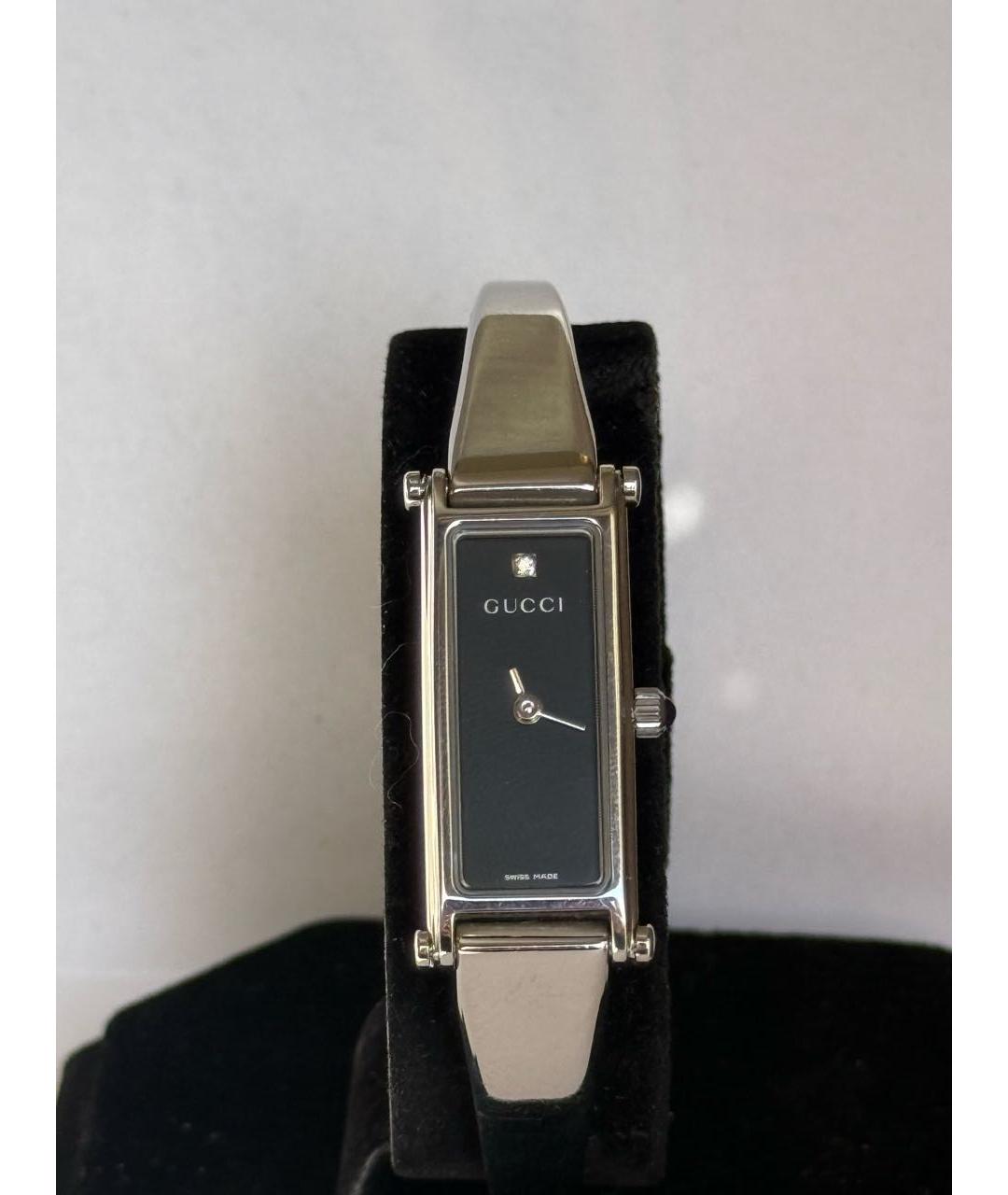 GUCCI Черные стальные часы, фото 9
