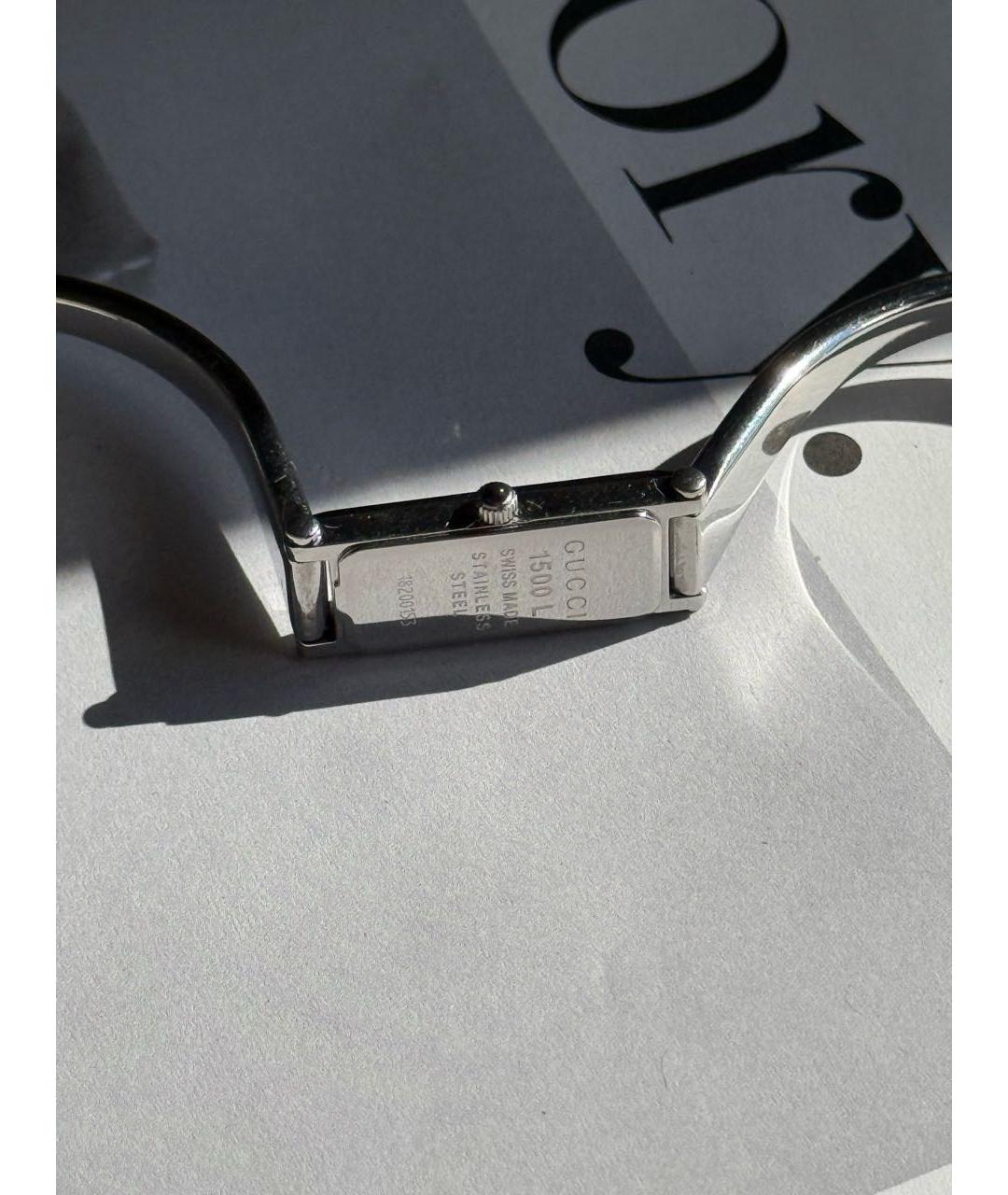 GUCCI Черные стальные часы, фото 5