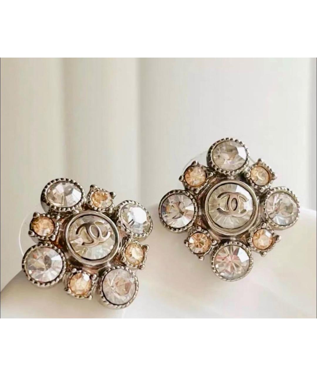 CHANEL Серебряные серьги, фото 5