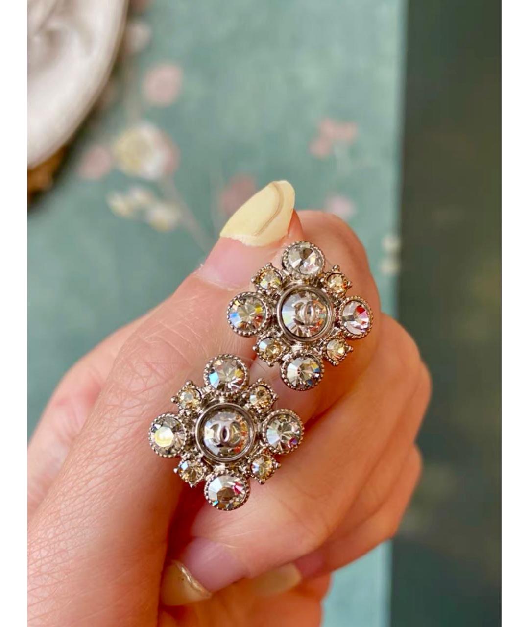 CHANEL Серебряные серьги, фото 2