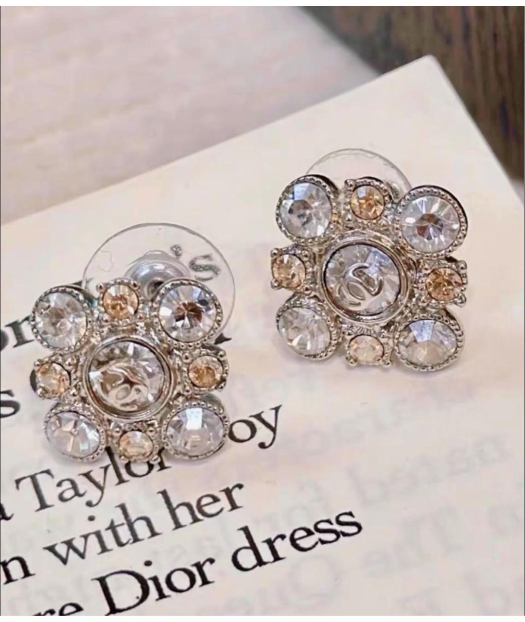 CHANEL Серебряные серьги, фото 6